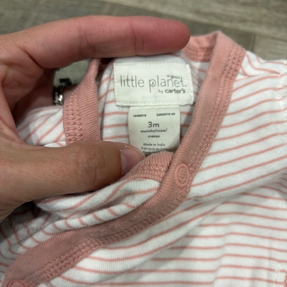 Carter’s Baby Organic Cotton Wrap Sleep & Play Pajamas - Picture 3 of 4